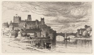 Durham, Engeland door Samuel Colman