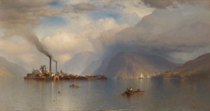 Storm King aan de Hudson, 1866
