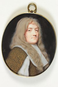 Een heer gekleed in het wit door Samuel Cooper