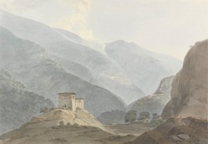 Chukha-kasteel in Bhutan door Samuel Davis