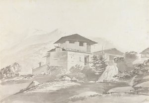 Bij Tassisudon [Tashicho Dzong] door Samuel Davis