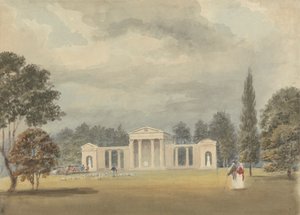 Parochiekerk, voor- en gedeeltelijk rechteraanzicht, Ayot St. Lawrence, Hertfordshire