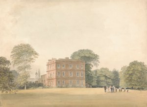 Zijaanzicht van Ayot House, Hertfordshire