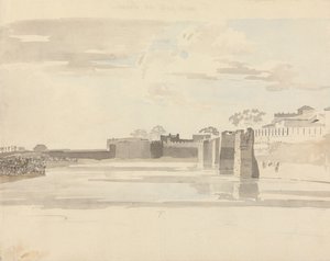 De Oostpoort in Tanjore (Z. India) door Samuel Davis