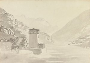 Uitzicht vanaf de Brug bij Wandepore [Wangdu Phodrang]