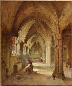Rosslyn Chapel, ca. 1852 door Samuel Dukinfield Swarbreck