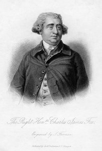 Charles James Fox 1749-1806, Whig staatsman, 19e eeuw door Samuel Freeman