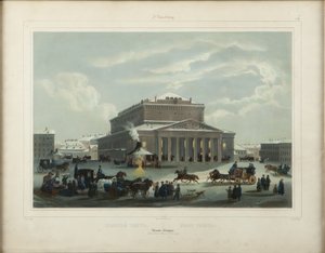 Het Sint-Petersburgs Keizerlijk Bolsjoj Kamenny Theater, Eind 1840 door Samuel Friedrich Diez