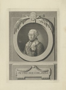 Peter von Biron 1724-1800, Hertog van Koerland en Semigallia, 1781 door Samuel Gottlieb Kuetner