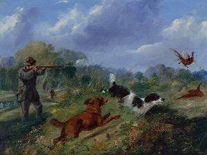 Fazantjacht door Samuel Henry Alken