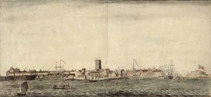 Zuid-oostelijk uitzicht op Kingston upon Hull door Samuel Heywood