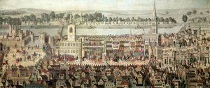 De Kroningsprocessie van Koning Edward VI in 1547 door Samuel Hieronymous Grimm