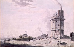 De vuurtoren van North Foreland door Samuel Hieronymous Grimm