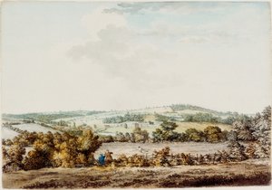 Het Oude Huis bij de Grange en Barber Wood, 1787 door Samuel Hieronymous Grimm