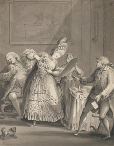 De Engelse dame in Parijs door Samuel Hieronymus Grimm
