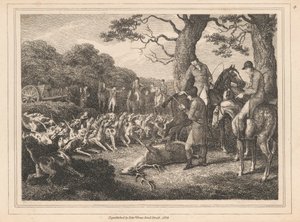 Hertenjacht door Samuel Howitt