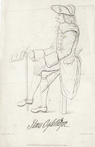 Portret van James Oglethorpe door Samuel Ireland