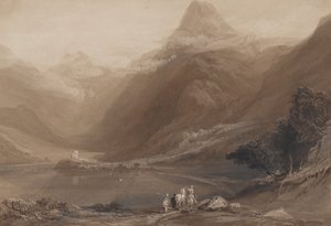 Llanberis-meer, Noord-Wales, 1820-30