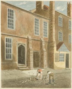 Restanten van Bristol Castle op een huis in Castle Green