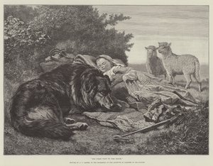 Zijn eerste bezoek aan de kudde, in de tentoonstelling van het Instituut van Schilders in Olieverf