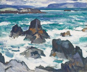 Een ruige dag, Iona door Samuel John Peploe