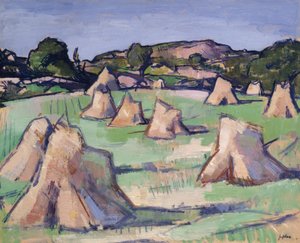 Het korenveld, Douglas Hall door Samuel John Peploe
