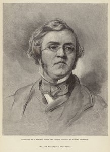 Portret van William Makepeace Thackeray