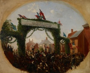 De opening van Calthorpe Park, 1857 door Samuel Lines