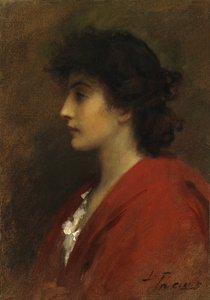 Een Venetiaans meisje door Samuel Luke Fildes