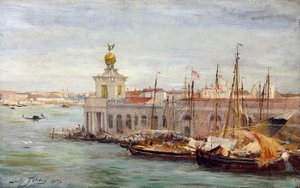Venetië, 1876 door Samuel Luke Fildes