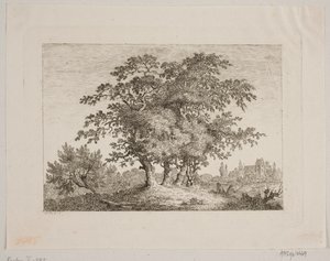 Landschap met Eikenbomen door Samuel Mygind