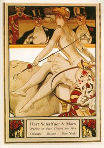 Samuel Nelson Abbott: Hart and Marx, Makers van mooie kleren voor mannen. Verenigde Staten ... (litho) door Samuel Nelsol Abbott