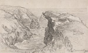 Een Pagina uit een Cornish Schetsboek: Cornwall 30 door Samuel Palmer