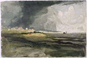 In Hailsham, Sussex: Een naderende storm, 1821