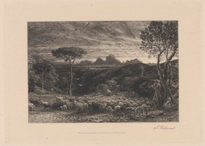 De vouw openen door Samuel Palmer