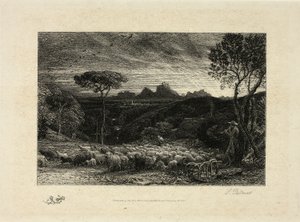 De plooi openen door Samuel Palmer
