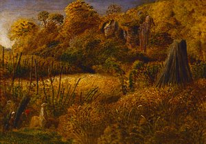 Scène in Underriver, Kent of De hoptuin door Samuel Palmer