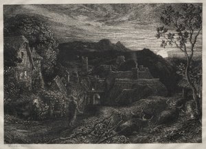 De belman door Samuel Palmer