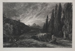 De vroege ploeger door Samuel Palmer