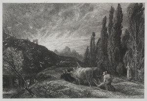 De vroege ploeger door Samuel Palmer