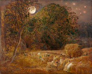 De Oogstmaan door Samuel Palmer