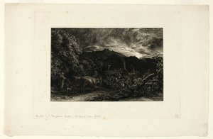 De herder door Samuel Palmer