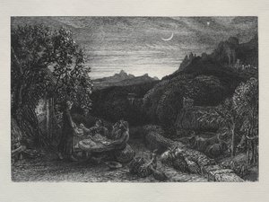 De thuiskomende ster door Samuel Palmer