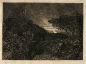 De eenzame toren door Samuel Palmer