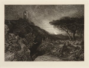 De eenzame toren door Samuel Palmer