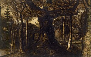 De Randen van een Bos, 1825 door Samuel Palmer