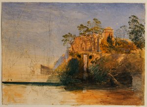 Het Waterorgel, Tivoli door Samuel Palmer