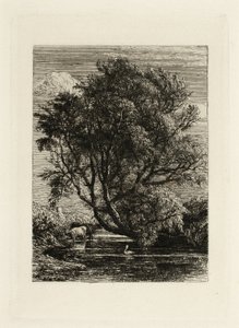 De wilg door Samuel Palmer
