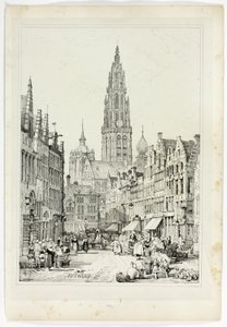 Antwerpen door Samuel Prout