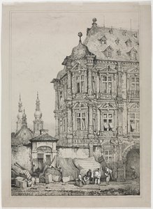 Kasteel van Martinsburg, Mainz, Duitsland, 1833 door Samuel Prout